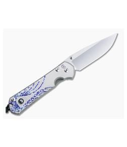Chris Reeve Left Handed Small Sebenza 31 S45VN Hematite Unique Graphic Folder 001 - CRK-S31-1409-001 1