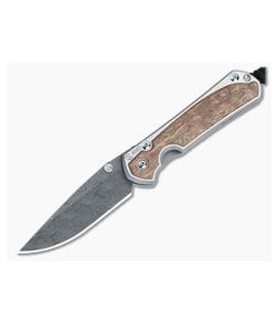 Chris Reeve Small Sebenza 31 GP Exclusive Annual Sapele Mahogany Raindrop Damascus Drop Point S31-1724 - CRK-S31-1724 1
