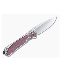 Chris Reeve Small Sebenza 31 Left Hand 2024 Annual Purple Heart Wood - CRK-S31-1743 1
