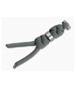 Chris Reeve Small Sebenza 31 Lanyard Charcoal with Silver Bead - CRK-S31-7032 1