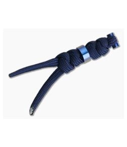 Chris Reeve Small Sebenza 31 Lanyard Midnight with Blue Bead - CRK-S31-7045 1