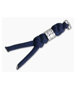 Chris Reeve Small Sebenza 31 Lanyard Midnight with Silver Dot Bead - CRK-S31-7050 1