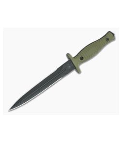 Spartan George V-14 Dagger Black Magnacut OD Green G10 - SB-SB27BKGRKYBK 1