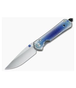 Chris Reeve Large Sebenza 21 Unique Graphic Lt Blue Droplets - CRK-L21-X043 1
