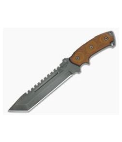 TOPS Knives Steel Eagle Delta Class Tanto Acid Rain 1095 Sandwiched Micarta - TP-SE107D-DC 1