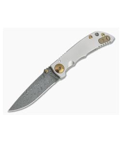 Spartan Blades Harsey Folder 3.25 Nichols Damascus Bronze Hardware Titanium Folder 08 - SB-SF10-08 1