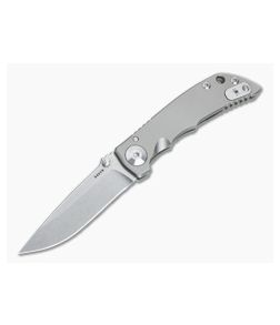 Spartan Blades Harsey Folder 3.25 Stonewashed S45VN Frame Lock Folder - SB-SF10SW 1