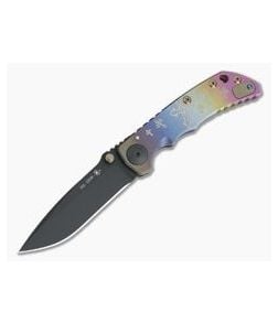 Spartan Harsey Folder Crusader Cross Multi-Color Fade Ano Special Edition Black PVD S35VN - SB-SF5-001 1