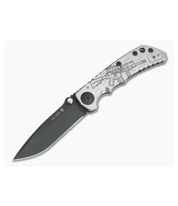 Spartan Harsey Folder Special Edition Satin M4 Rifle Black PVD S35VN - SB-SF5-002 1