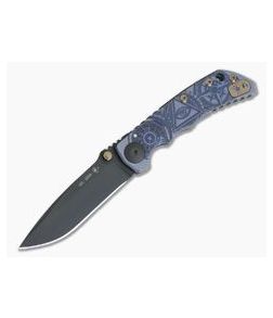 Spartan Harsey Folder Blue Bronze Oculus Special Edition Black PVD S35VN - SB-SF5-004 1