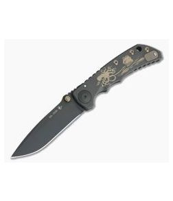 Spartan Harsey Folder Black & Gold Kraken Special Edition Black PVD S35VN - SB-SF5-007 1