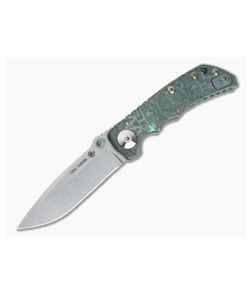 Spartan Harsey Folder Special Edition Green Mayan Stonewashed S45VN - SB-SF5-016 1