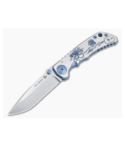 Spartan Harsey Folder Special Edition Blue Kraken Stonewashed S45VN Folder 018 - SB-SF5-018 1