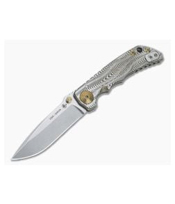 Spartan Harsey Folder Special Edition Bronze Sound Wave Stonewashed S45VN - SB-SF5-021 1