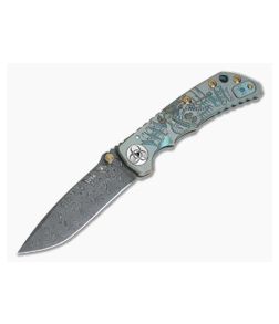 Spartan Harsey Folder Special Edition Plague Doctor Nichols Damascus Folder 032 - SB-SF5-032 1