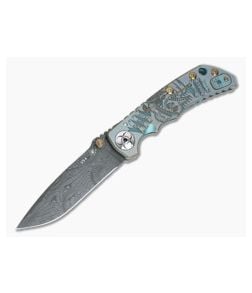 Spartan Harsey Folder Special Edition Plague Doctor Nichols Damascus Folder 033 - SB-SF5-033 1