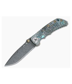 Spartan Harsey Folder Special Edition Plague Doctor Nichols Damascus Folder 037 - SB-SF5-037 1
