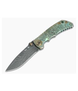 Spartan Harsey Folder Special Edition Plague Doctor Nichols Damascus Folder 064 - SB-SF5-064 1