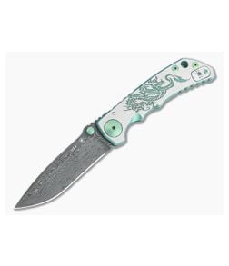 Spartan Harsey Folder Special Edition Green Dragon Nichols Damascus Folder 077 - SB-SF5-077 1