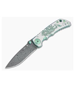 Spartan Harsey Folder Special Edition Green Dragon Nichols Damascus Folder 078 - SB-SF5-078 1