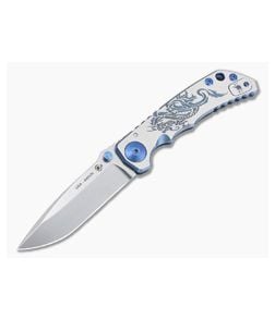 Spartan Harsey Folder Special Edition Blue Dragon Stonewashed S45VN Folder 079 - SB-SF5-079 1