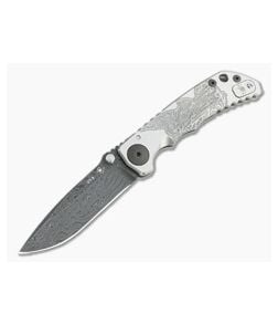 Spartan Harsey Folder Special Edition Black and Satin Saint Michael Nichols Damascus Folder 082 - SB-SF5-082 1