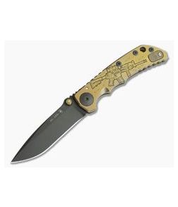 Spartan Harsey Folder Special Edition Bronze M4 Rifle Black PVD S35VN - SB-SF5-M4RIFLE 1