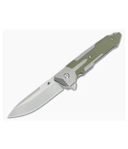 Spartan Kranos Titanium Flipper Green G10 S35VN - SB-6SWPLGR 1