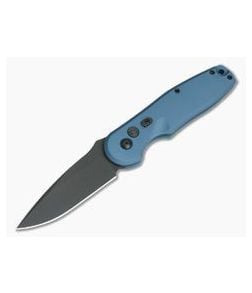Spartan Blades Zelos Blue Automatic Black DLC S35VN Drop Point SF9BKBL - SB-SF9BKBL 1