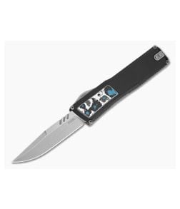 Axial Shift V3 Clip Point Black Aluminum Frost FatCarbon Inlay MagnaCut Stonewash OTF Automatic Knife (3.40" Blade) - AXL-SHIFT-49 1