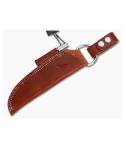 TOPS Knives B.O.B Bushcraft Brown Leather Sheath - TP-SHLBUSHBRN 1