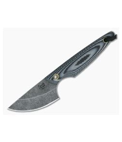 Smith & Sons Shrew Darkened 1095 Gray & Black G10 EDC Neck Knife - SS-SHREW-GRAY-BLK 1