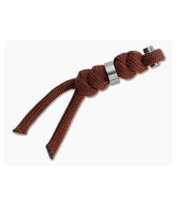 Chris Reeve Small Inkosi Lanyard Rust with Silver Bead - CRK-SIN-7019 1
