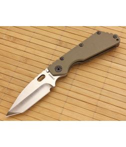 Strider SMF Hand Ground Tanto Green Lego G10 Flamed Frame - SK-SMF-T-001 1