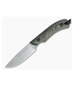 Smith & Sons Axiom V2 Stonewashed AEB-L Reptile Richlite EDC Fixed Blade - SS-SM18500-01 1