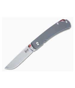 Smith & Sons Ox Sodbuster D2 Gray G10 Liner Lock Folder - SS-SMLLK2-204RED 1