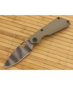 Strider SnG-CC Green G10 Handle TigerStripe S30V Flamed Frame - SK-SNG-020 1