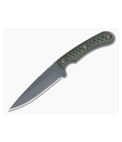 RMJ Tactical Sparrow Fixed Blade Dirty Olive G10 Tungsten Cerakote MagnaCut Blade SP-DO - RMJ-SP-DO 1