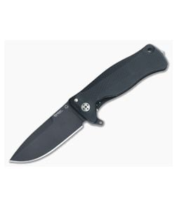 LionSteel SR-11 Aluminum All Black Integral Flipper Sleipner SR11A BB - LS-SR11A-BB 1