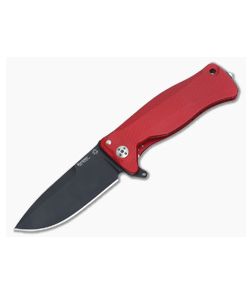 LionSteel SR-11 Aluminum Red Integral Flipper Black Sleipner SR11A RB - LS-SR11A-RB 1