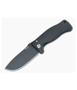 LionSteel SR-1 Integral Aluminum Folder Black MilSpec D2 Blade - LS-SR1A-BB 1