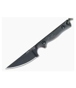 TOPS Knives Street Scalpel 2.0 Black Canvas Micarta EDC Fixed Blade SSS-02 - TP-SSS-02 1