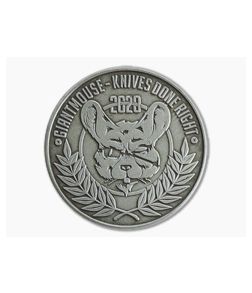 GiantMouse Shank Sharpeners Union 2020 Antique Nickel Silver Coin - GM-SSU-COIN-2020 1