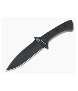 TOPS Szabo Express Double Edge Black 1095 Canvas Micarta Tactical Fixed Blade SZEX-02 - TP-SZEX-02 1