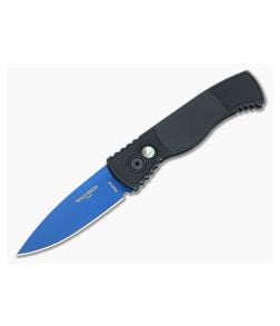 Protech TR-2 Sapphire Blue Magnacut Black Aluminum Automatic T203-SB - PT-T203-SB 1