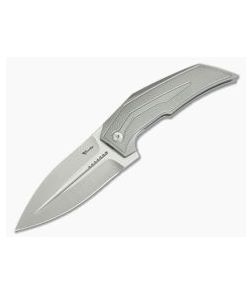 Reate Knives T4000 Tashi Bharucha Two-Tone M390 Diamond Texture Frame Lock Flipper - RK-T4000TI 1