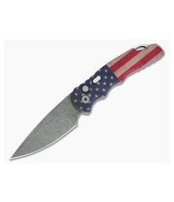 Protech Tactical Response TR-5 Exclusive Acid Washed S35VN Automatic T501-AW-FLAG - PT-T501-AW-FLAG 1
