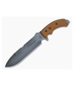 TOPS Knives Tahoma Field Knife with Tan Micarta Handles - TP-TAHO01 1