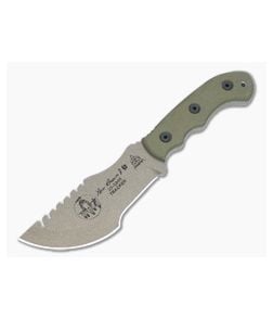TOPS Tom Brown Tracker #2 Green Micarta Handle Coyote Tan 1095 Carbon Steel Blade TBT02-TAN - TP-TBT02-TAN 1