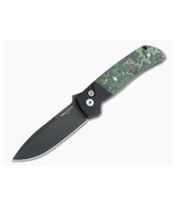 Protech X Terzuola ATCF Automatic USN GXIII Numbered DLC Magnacut Green Fat Carbon Fiber Folder - PT-TERZUOLA-GXIII-NUMBERED 1